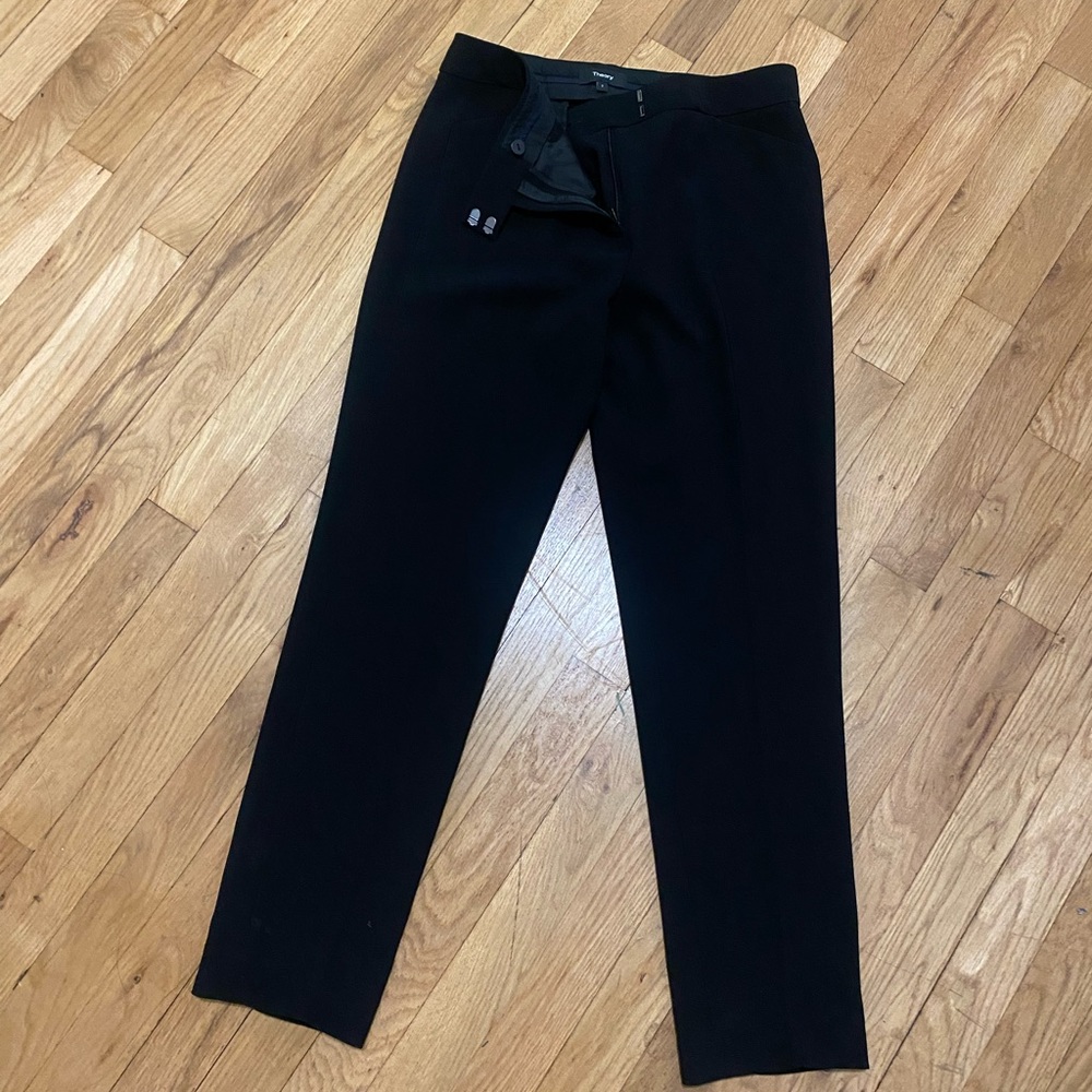 Size 2 Theory Black Trousers
